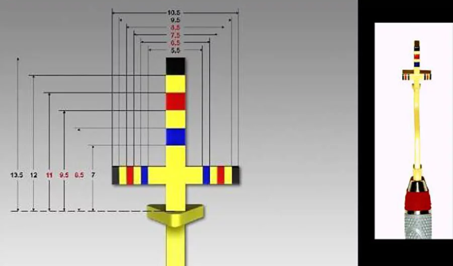 bộ dụng cụ thước đo thẩm mỹ của dr. chu 3 thuoc-do-tham-my-can-xung-than-rang-dr.-chu