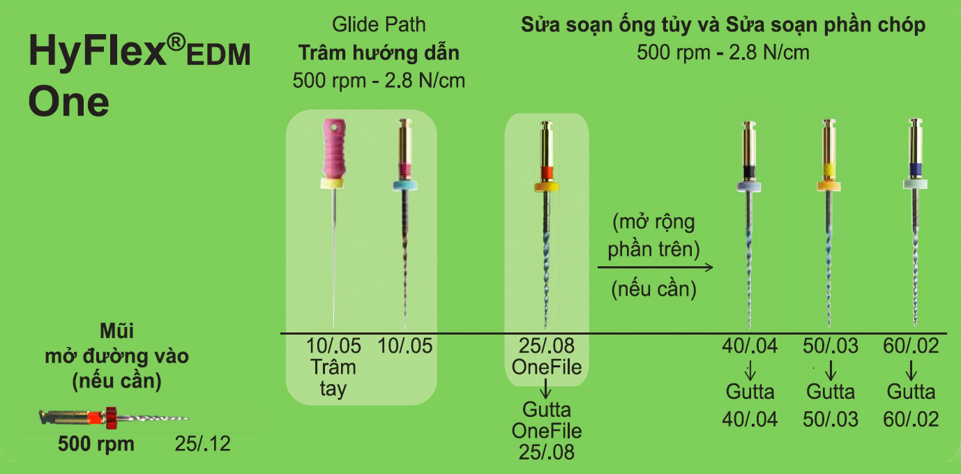 trâm nội nha dẻo hyflex edm 1