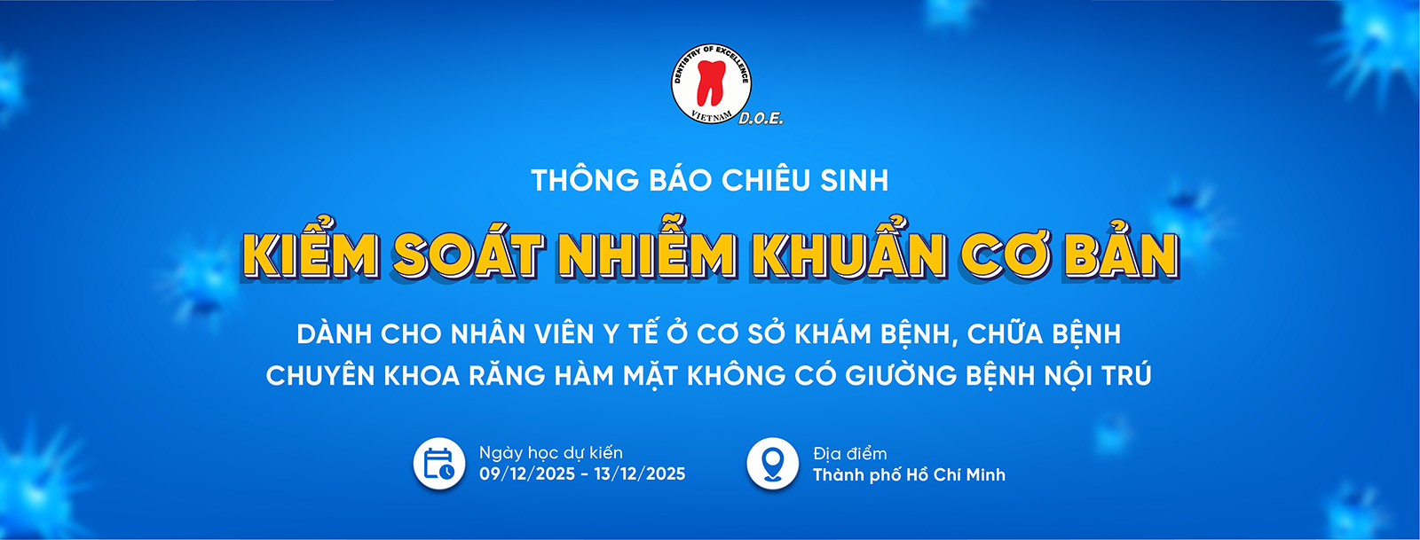 kiểm soát nhiễm khuẩn ở cơ sở khám chữa bệnh răng hàm mặt 2 kiểm soát nhiễm khuẩn ở cơ sở khám chữa bệnh răng hàm mặt tháng 12/2025 banner
