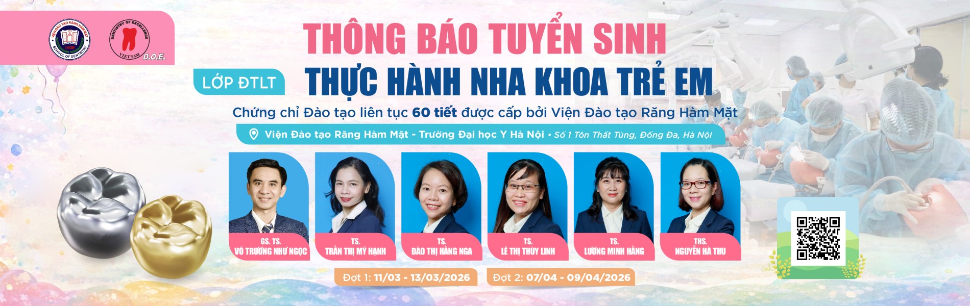 lớp đtlt thực hành nha khoa trẻ em khóa 9