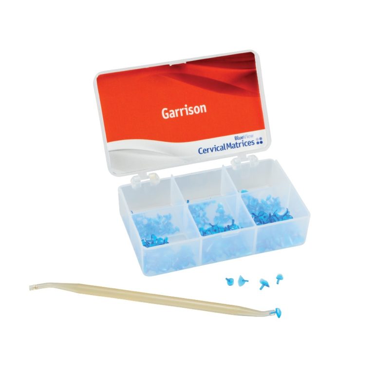 blue view cervical matrices assortment kit with instruments - hệ thống khuôn trám cổ răng